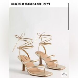 Torrid Gold Wrap Heel Sandal